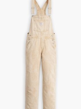 Levi Neutral Beige Denim Overalls